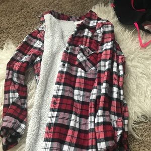 Red Black and White Flannel